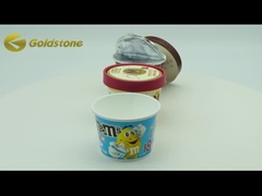 Βιώσιμα Χρυσό Φόλιο Παγωτό Κεφάλαια Κύπελλα Τροφίμων Επεξεργασμένα Κεφάλαια Κύπελλα 3.5oz