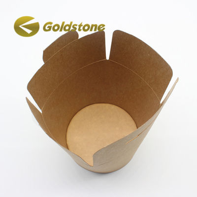 Επεξεργασμένο λογότυπο Kraft Take Away Paper Cup Take Out Food Container Προσαρμόσιμες
